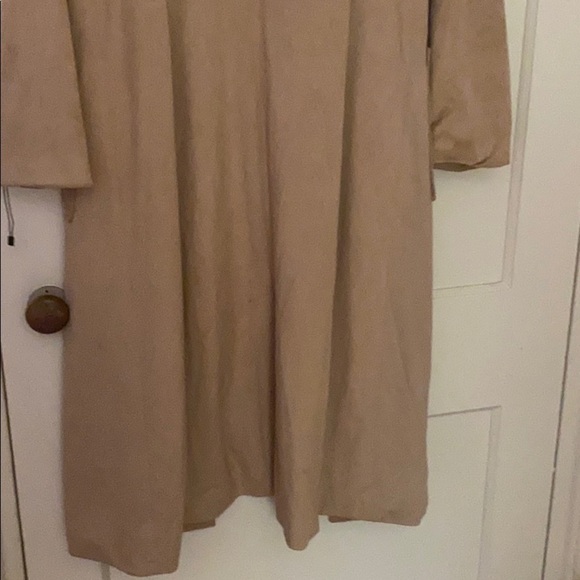 NWOT Badgley Mischka long camel coat size: L - Picture 12 of 12